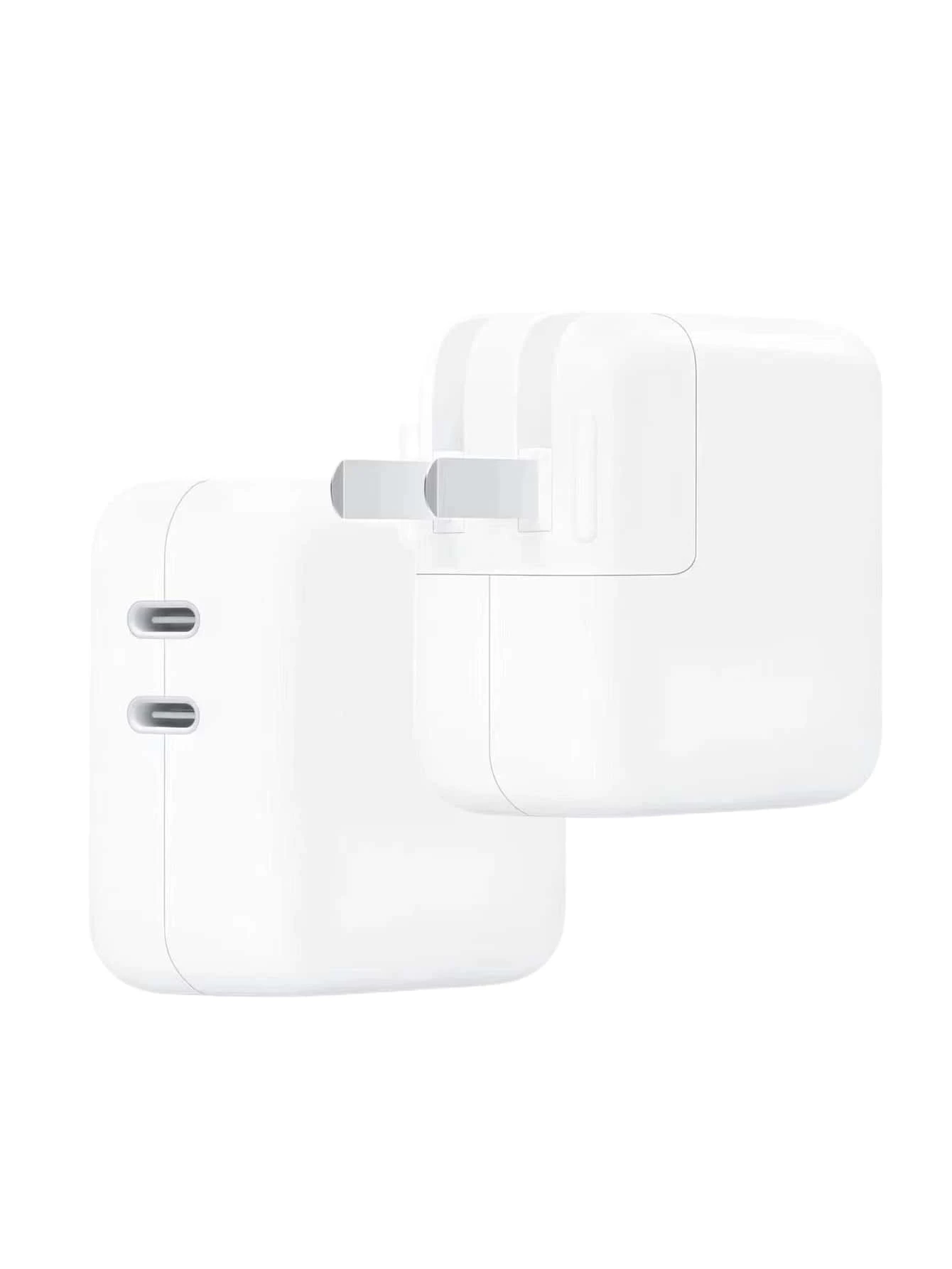 1 pieza 35W cabeza cargador rápido puerto doble - Blanco - Ver 1