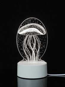 1 pieza Lámpara de escritorio de medusa - Gris Claro - Ver 2