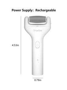 1入組ABS電動腳板銼和1入組數據線