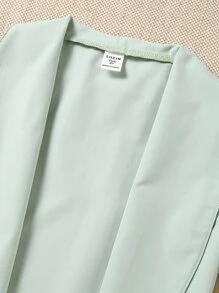 SHEIN 女孩青果領外套和闊腿褲和背心上衣 - 彩色 - 查看 6