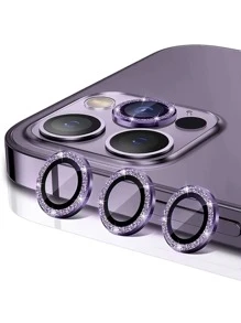 6入組裝閃光鏡頭保護膜相容於 iPhone15/15Plus/15Pro/15Promax - 紫色 - 查看 2