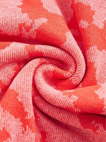 Camo Print Racer Back Wide Waistband Sports Set - Burnt Orange - View 8