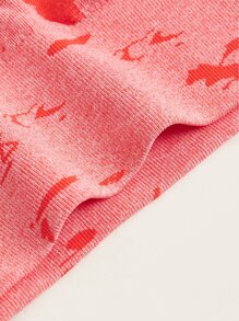 Camo Print Racer Back Wide Waistband Sports Set - Burnt Orange - View 10