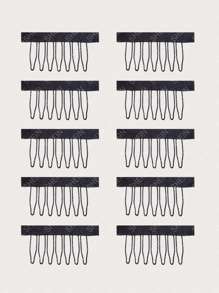 10入組假髮梳子夾