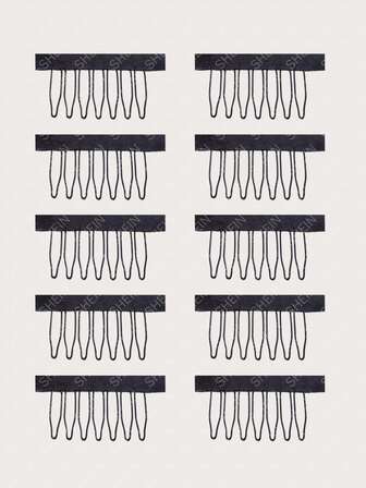 10入組假髮梳子夾