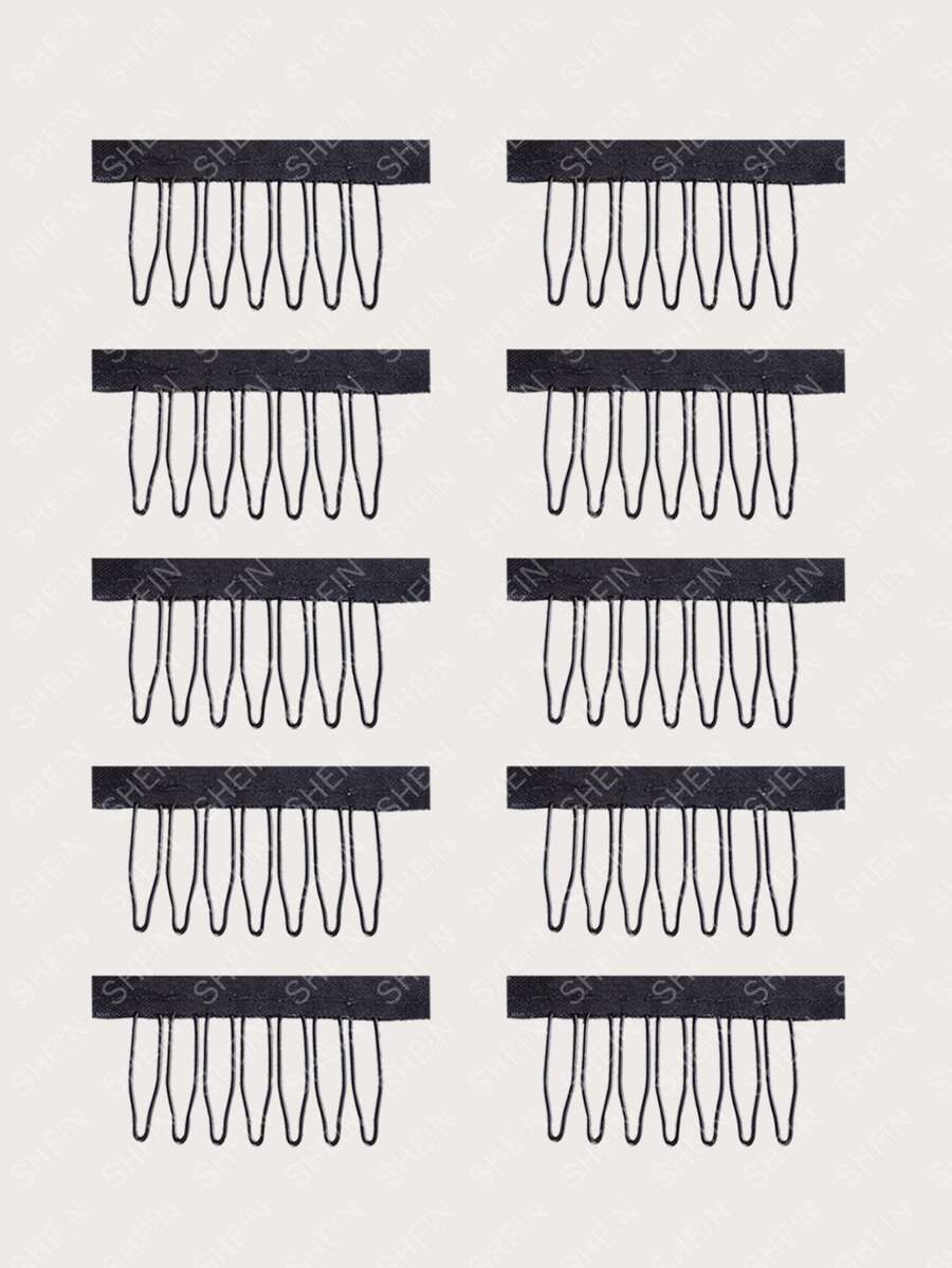 10入組假髮梳子夾