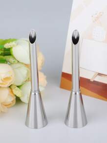 1pc Stainless Steel Piping Nozzle - Silver - View 3