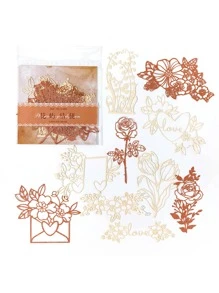 MOCARD 10 cái Mô hình hỗn hợp Giấy thủ công trang trí ngẫu nhiên - Nhiều màu - Xem 6