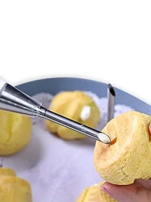 1pc Stainless Steel Piping Nozzle - Silver - View 1