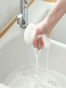 1pc Long Handle Cleaning Sponge Brush, Multifunction Toilet Brush For Household Bathroom Decor Summer - Pink - View 6