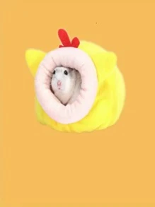 1pc Chicken Design Hamster Bed - Yellow - View 3