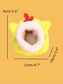1pc Chicken Design Hamster Bed - Yellow - View 4