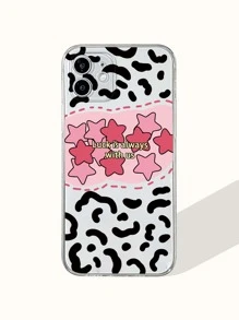 豹紋印花透明手機殼 - 彩色 - 查看 1