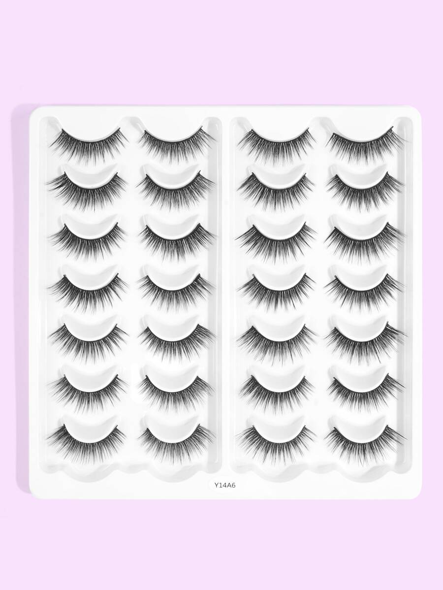 MAGEFY Manga Mi, 14 cặp Volume Eyelash - màu đen - Xem 1