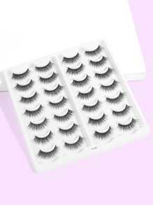 MAGEFY Manga Mi, 14 cặp Volume Eyelash - màu đen - Xem 2