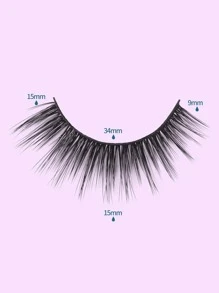 MAGEFY Manga Mi, 14 cặp Volume Eyelash - màu đen - Xem 3
