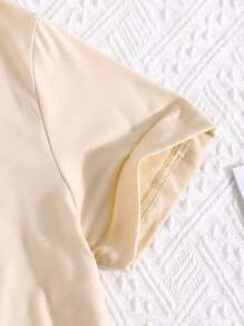 Girls Letter Graphic Tee & Trousers - Multicolor - View 4