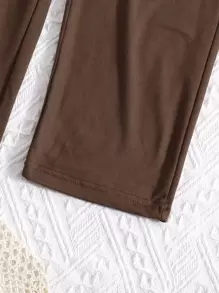 Girls Letter Graphic Tee & Trousers - Multicolor - View 5