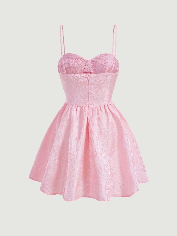 SHEIN MOD Jacquard Bustier Cami Dress SHEIN USA