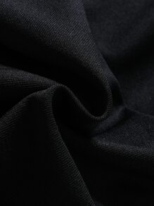 Girls Heart Print Slant Pocket Shorts - Black - View 6