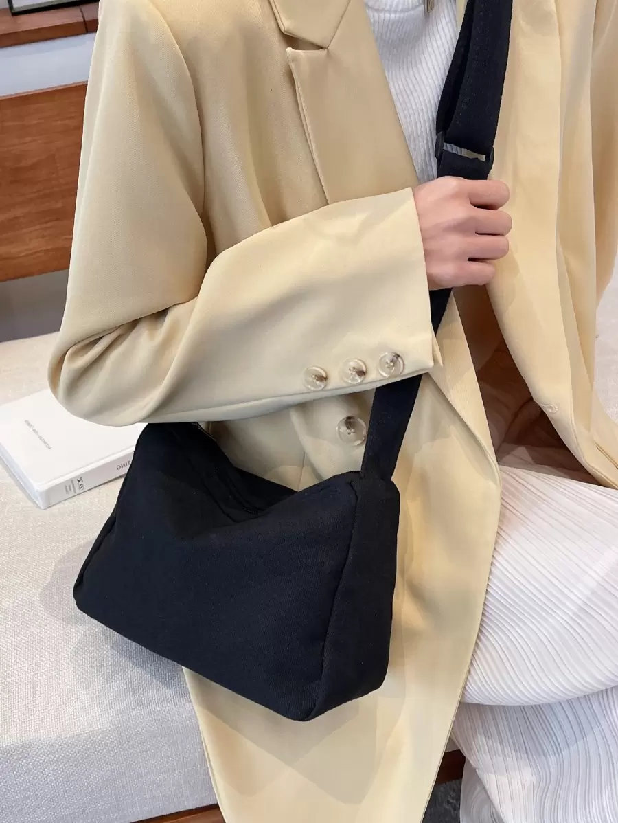 Túi đi học Hobo tối giản, nhẹ, giản dị dành cho doanh nhân dành cho sinh viên tốt nghiệp, nữ thanh thiếu niên, sinh viên năm nhất, sinh viên năm thứ hai, trung học cơ sở và trung học phổ thông, đại học và trung học, hoàn hảo cho các hoạt động ngoài trời, du lịch và trở lại trường học dành cho nữ sinh viên đại học nữ tuổi teen, tân binh & da trắng- Công nhân cổ áo Hoàn hảo cho Văn phòng, Đại học, Công việc, Kinh doanh, Đi làm, Ngoài trời, Du lịch, Đi chơi - màu đen - Xem 1