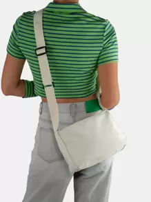 Nhẹ, dành cho doanh nhân Túi vuông có dây đeo tối giản có thể điều chỉnh dành cho nữ tuổi teen Sinh viên đại học, tân binh và nhân viên cổ trắng Hoàn hảo cho văn phòng, trường đại học, công việc, kinh doanh, đi làm, ngoài trời, du lịch, đi chơi - Màu be - Xem 3