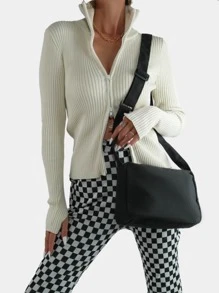 Túi đi học Hobo tối giản, nhẹ, giản dị dành cho doanh nhân dành cho sinh viên tốt nghiệp, nữ thanh thiếu niên, sinh viên năm nhất, sinh viên năm thứ hai, trung học cơ sở và trung học phổ thông, đại học và trung học, hoàn hảo cho các hoạt động ngoài trời, du lịch và trở lại trường học dành cho nữ sinh viên đại học nữ tuổi teen, tân binh & da trắng- Công nhân cổ áo Hoàn hảo cho Văn phòng, Đại học, Công việc, Kinh doanh, Đi làm, Ngoài trời, Du lịch, Đi chơi - màu đen - Xem 2