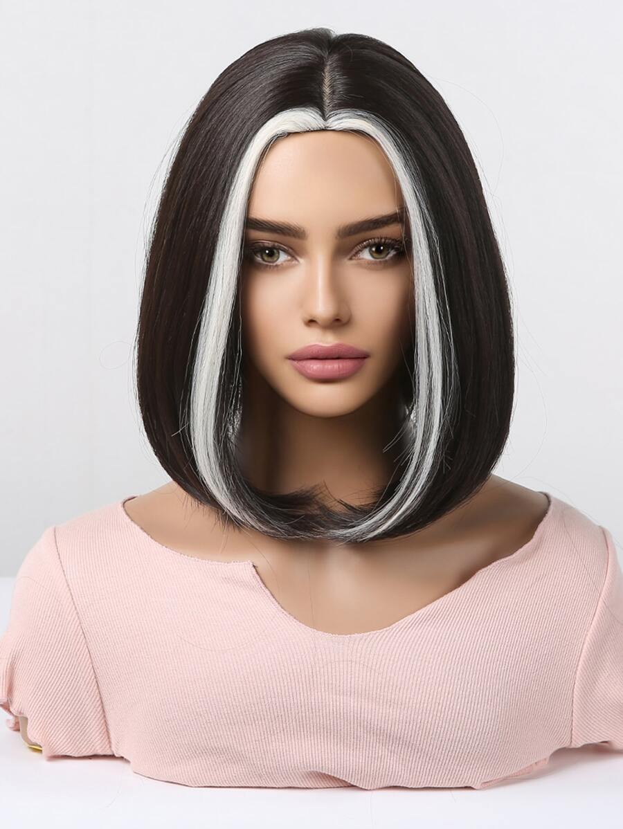 Peluca sintética corto recto - Multicolor - Ver 1