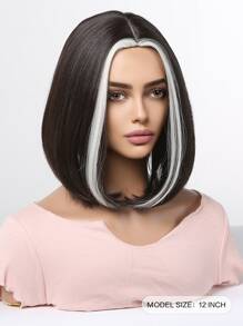 Peluca sintética corto recto - Multicolor - Ver 4