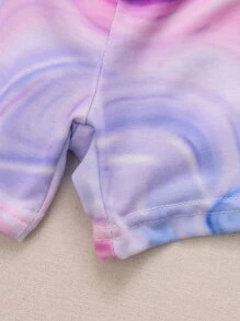 Quần short bé trai Nhiệt đới Đá hoa Boho - Màu tím - Xem 4