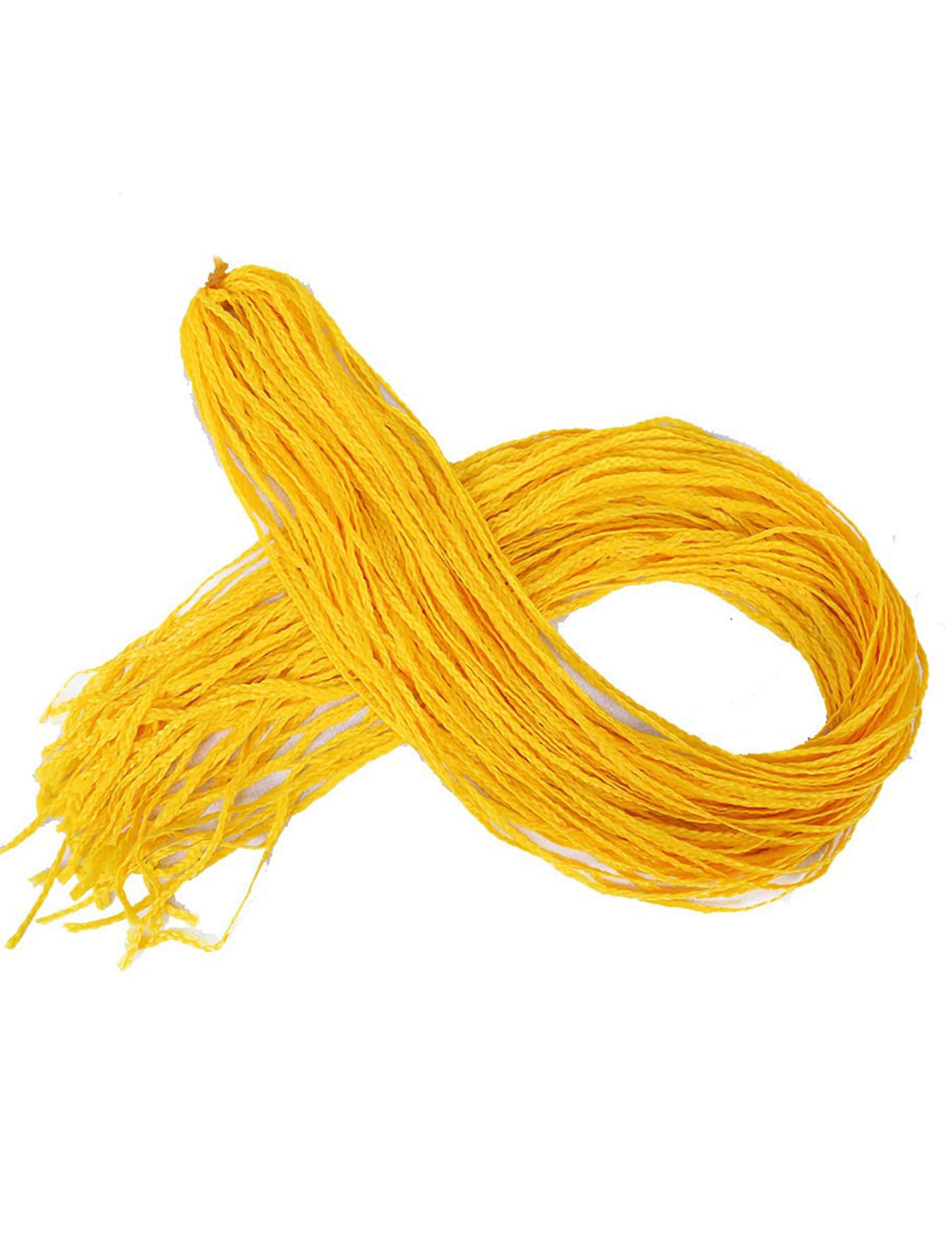 Trenza de pelo sintético largo - Amarillo - Ver 1