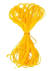 Trenza de pelo sintético largo - Amarillo - Ver 4