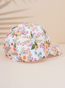 Girls Floral Print Baseball Cap - Multicolor - View 4