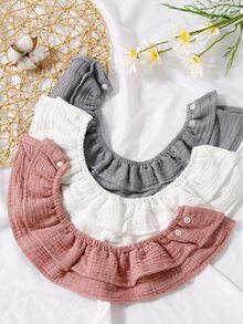 momscare 3入組嬰兒素色圍兜 - 彩色 - 查看 2