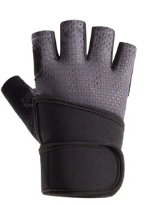 Half-finger Sports Gloves - Grey - View 3