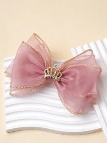 Kẹp tóc trang trí nơ cho bé gái mới biết đi - Nhiều màu - Xem 2