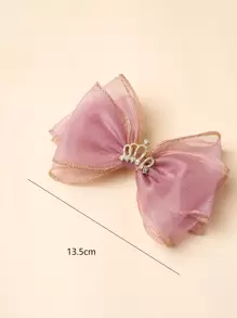 Kẹp tóc trang trí nơ cho bé gái mới biết đi - Nhiều màu - Xem 3