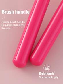 Set de 12 brochas de maquillaje, set de brochas, kit de brochas de maquillaje, set de brochas de maquillaje, set de maquillaje completo, set de brochas de maquillaje, kit de maquillaje completo, set de brochas, set de brochas de maquillaje, set de regalo de maquillaje, set - Rosa Fucsia - Ver 3