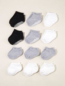 Bebé 12 pares Calcetines de color mixto - Multicolor - Ver 1