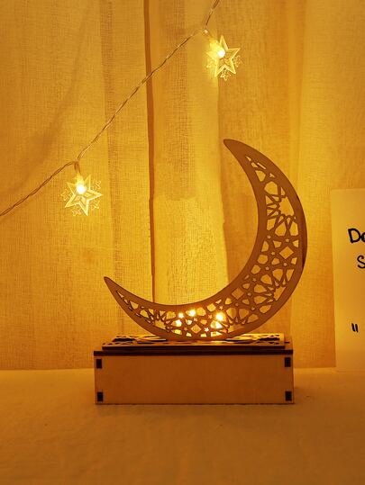 1入組開齋節月亮設計裝飾燈