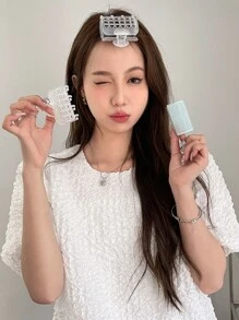 DAZY 自黏式便攜式捲髮器 - 3 件 - 淺藍色 - 查看 5