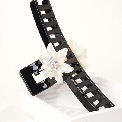 Flower Decor Hair Claw