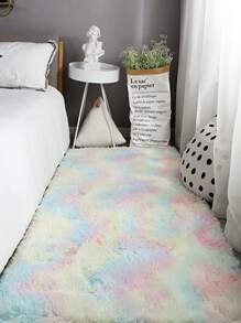 Alfombra de tie dye felpa - Multicolor - Ver 1