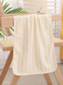 1 pieza Toalla suave, absorbente, de secado rápido, a rayas para la cabeza para el cabello, el baño, la cara, las manos o como pareja, para adultos y niños, o como chal, toalla para nadar, playa, etc. - Amarillo - Ver 6