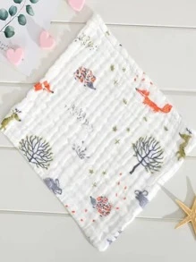 2 piezas Toalla de mano con estampado de dibujos animados al azar - Multicolor - Ver 4