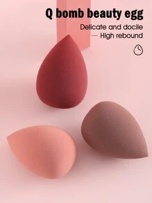 3 Miếng mút trang điểm, Thích hợp cho kem che khuyết điểm dạng kem & dạng phấn, Cọ trang điểm dạng phấn, Giá rẻ, Quà tặng tất, Trang điểm, Dụng cụ trang điểm, Đồ giá rẻ, Quà tặng, Quà tặng cho phụ nữ, Quà tặng Giáng sinh - Nhiều màu - Xem 5