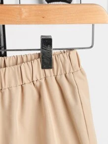 SHEIN Perso Play 男孩小熊印花T恤和字母圖案短褲 - 彩色 - 查看 5