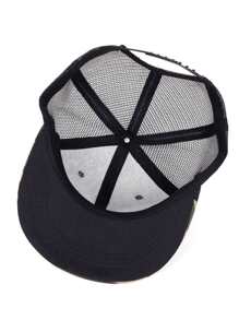 Men Camo Print Hip Hop Cap - Multicolor - View 2