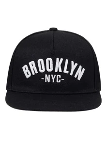 男士字母刺繡嘻哈帽 - 查看 3