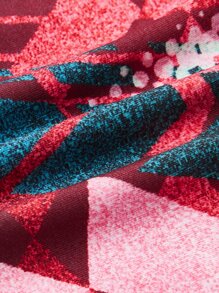 SHEIN ICON Bikercore Geo Print Flare Leg Trousers - Multicolor - View 4